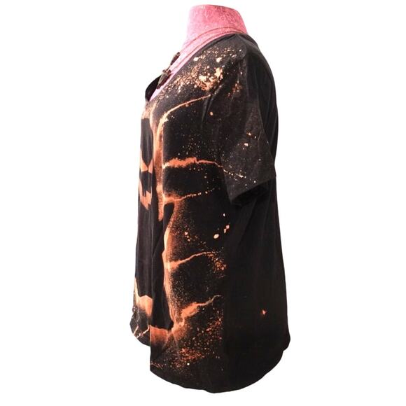 NEW Custom-Made Acid Ghost on Black V neck T shirt SZ XXL (V2) - Picture 5 of 9